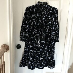 Who What Wear -  Navy Blue With Sky blue Polka Dots. New & Never Worn
